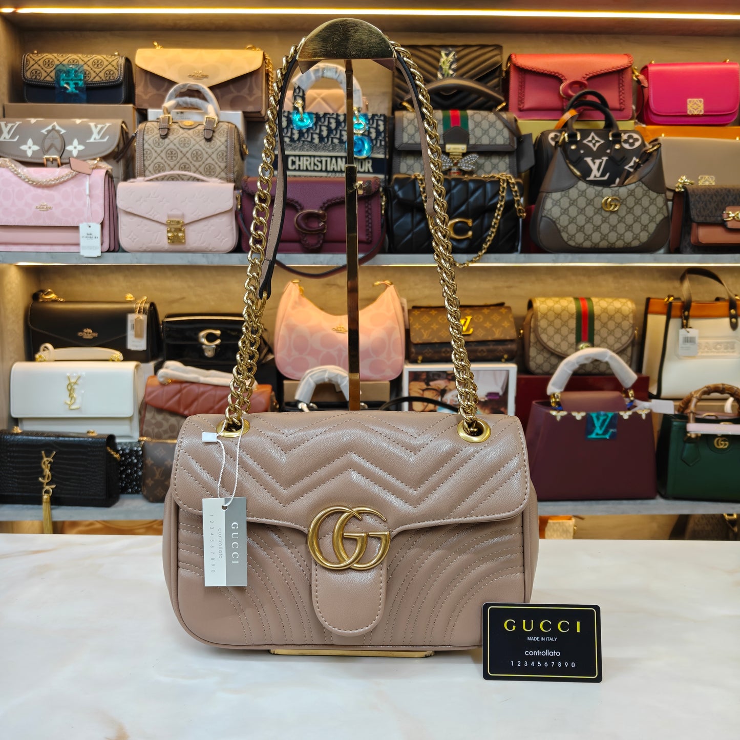 GG Marmont Medium Size (Beige)