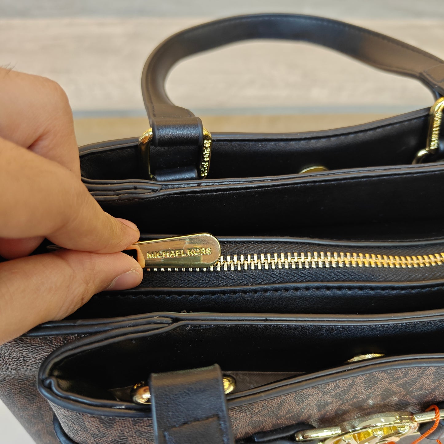 MK45 - Satchel Bag (Coffee Black)