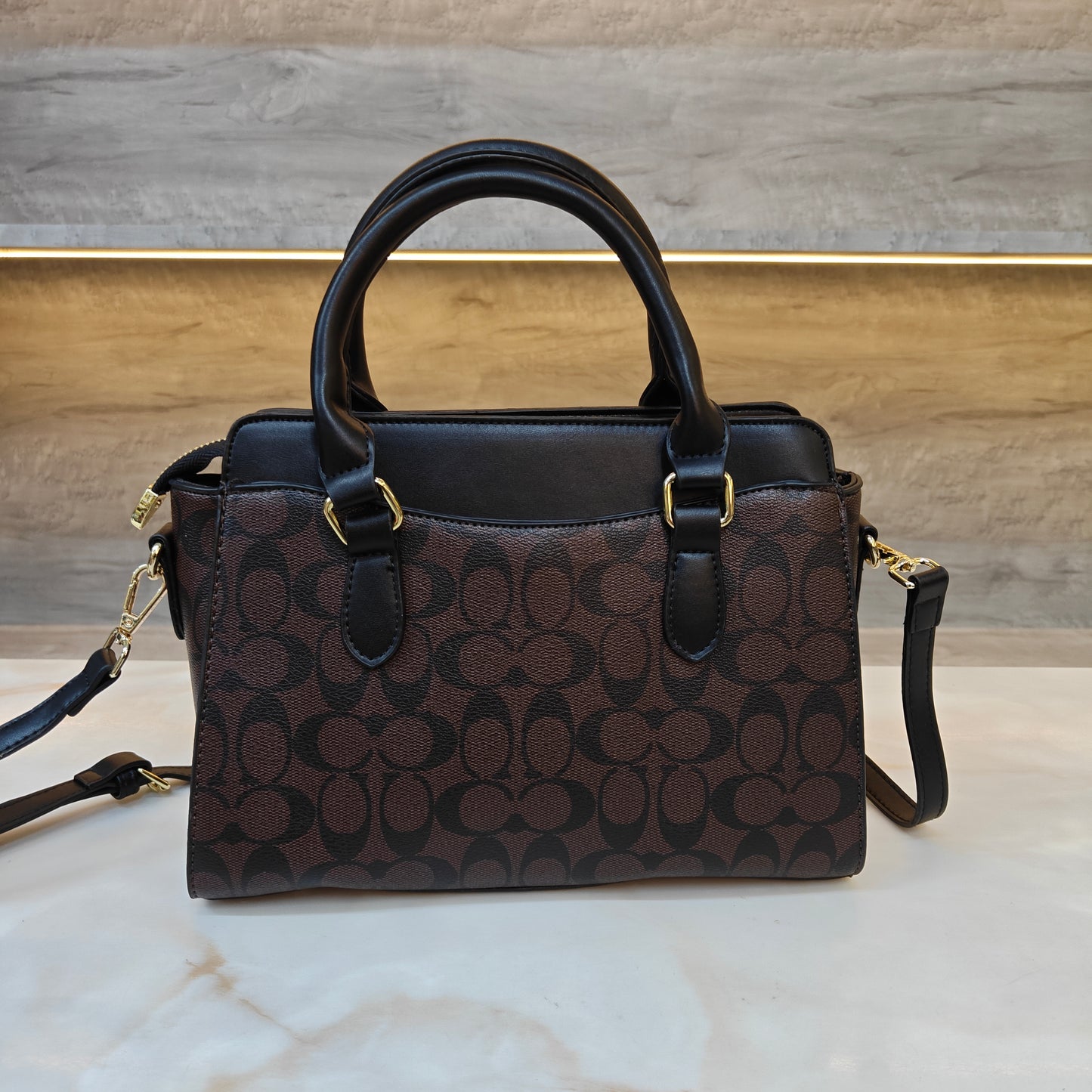 CH Satchel Bag (Coffee Black)
