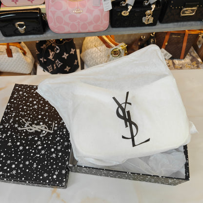 YSL88 Patent Shoulder Bag - Wine