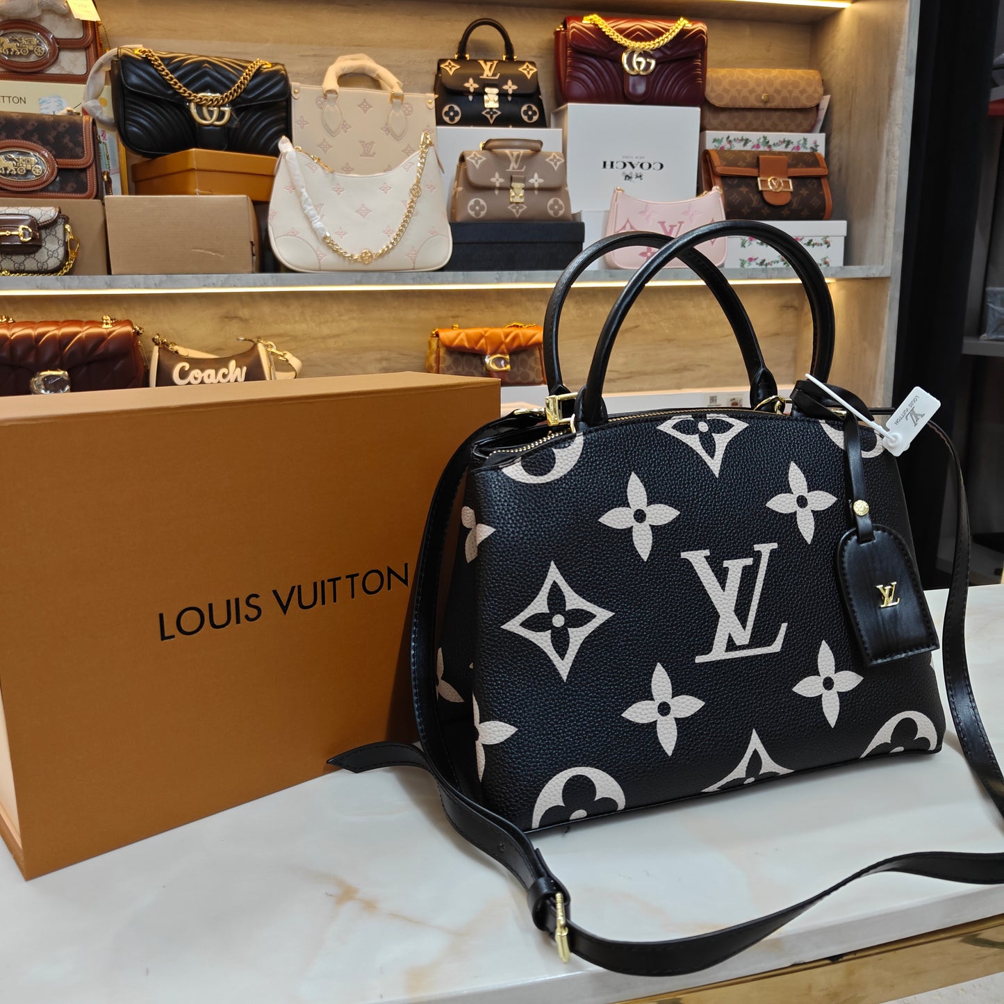 LV - Floral Satchel (Double Box)