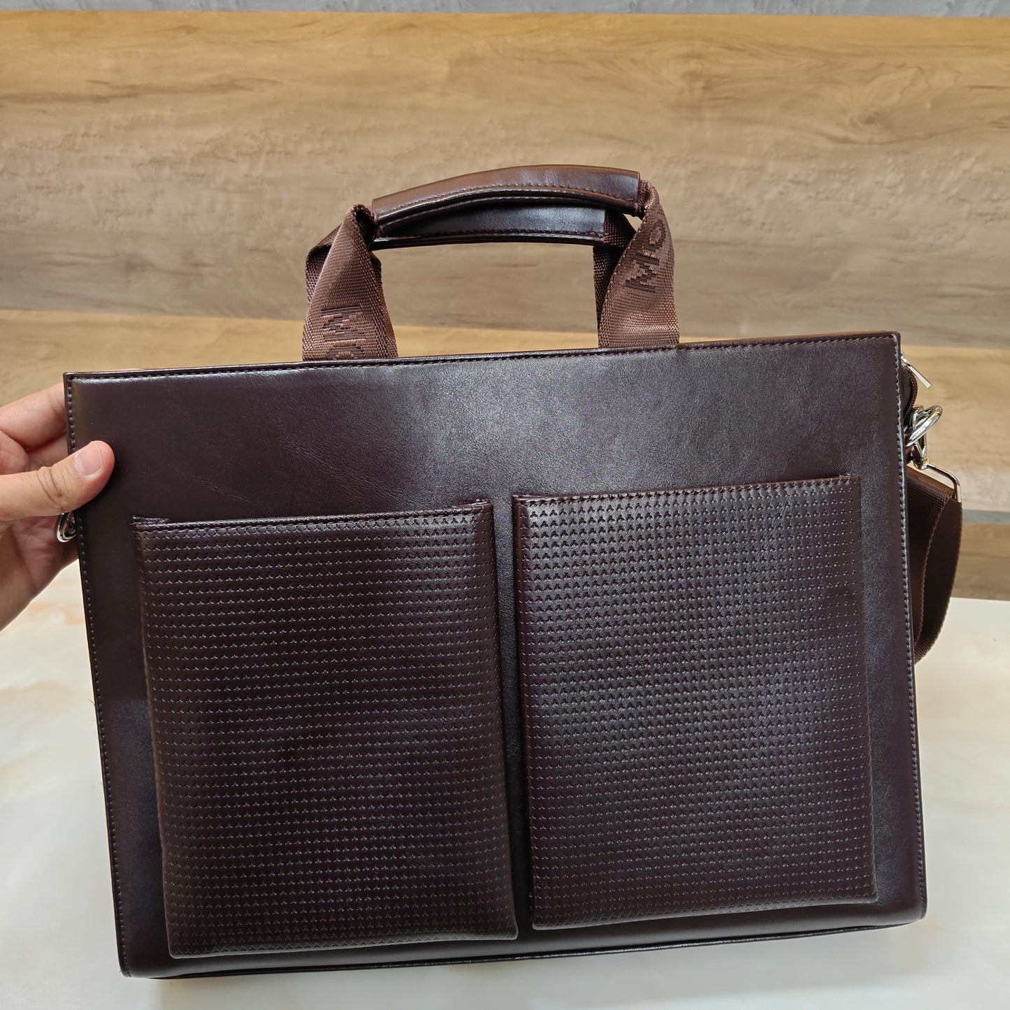 MB Laptop Bag - Coffee Colour (Large Size)