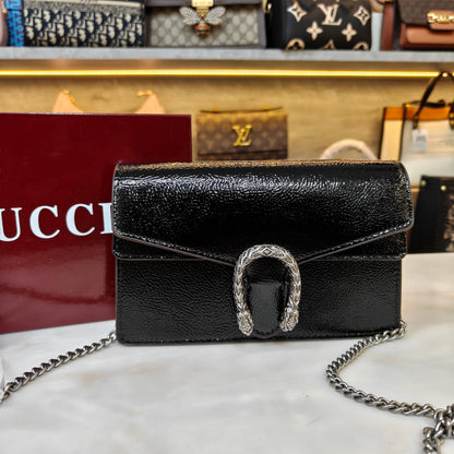 GG90 Diana Crossbody Double Box Packaging - Glossy Black Colour