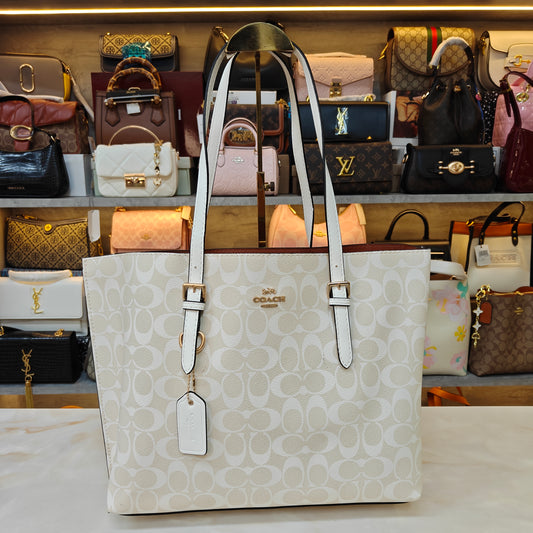 CH Mollie 3 Partition Tote Bag - White