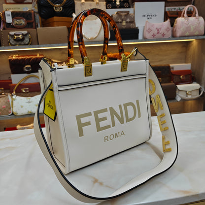 FND Mini Tote - White (With Box