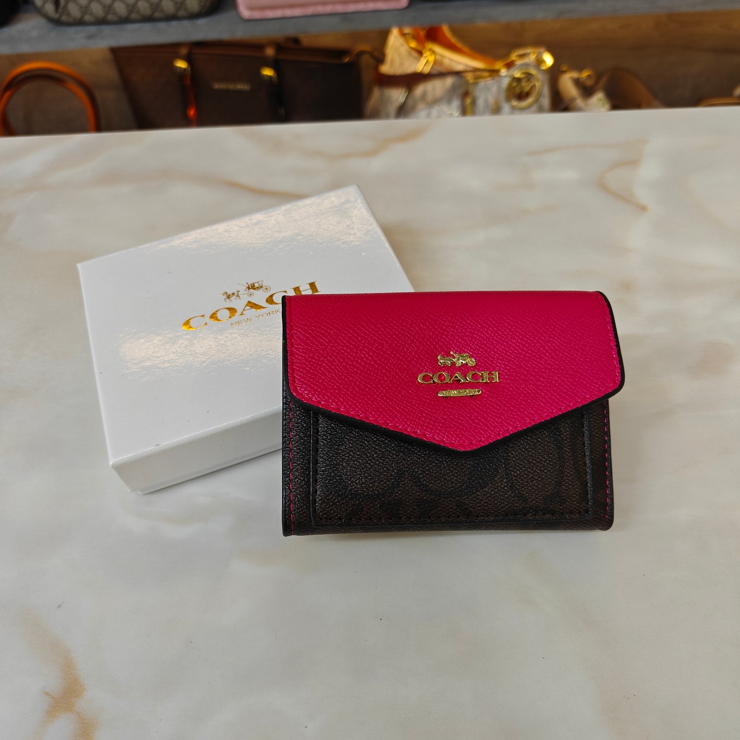 CH 2 Fold Mini Wallet - Pink