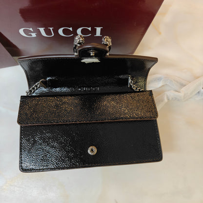 GG90 Diana Crossbody Double Box Packaging - Glossy Black Colour