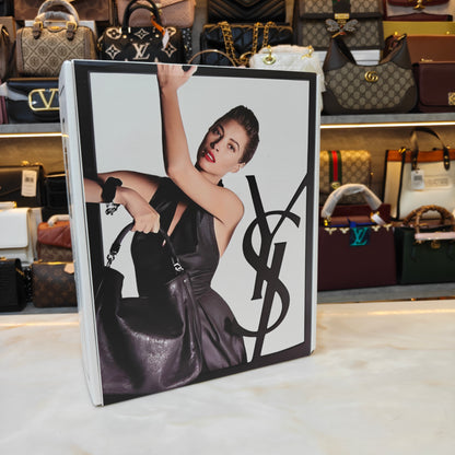 YSL College Medium Matelassé V-Flap Crossbody Bag - Black (Ultra Premium Double Box)