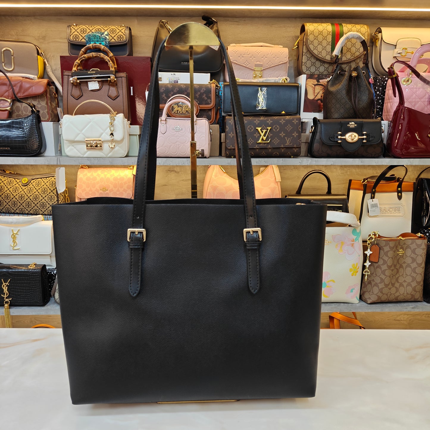 CH Mollie 3 Partition Tote Bag - Midnight Black