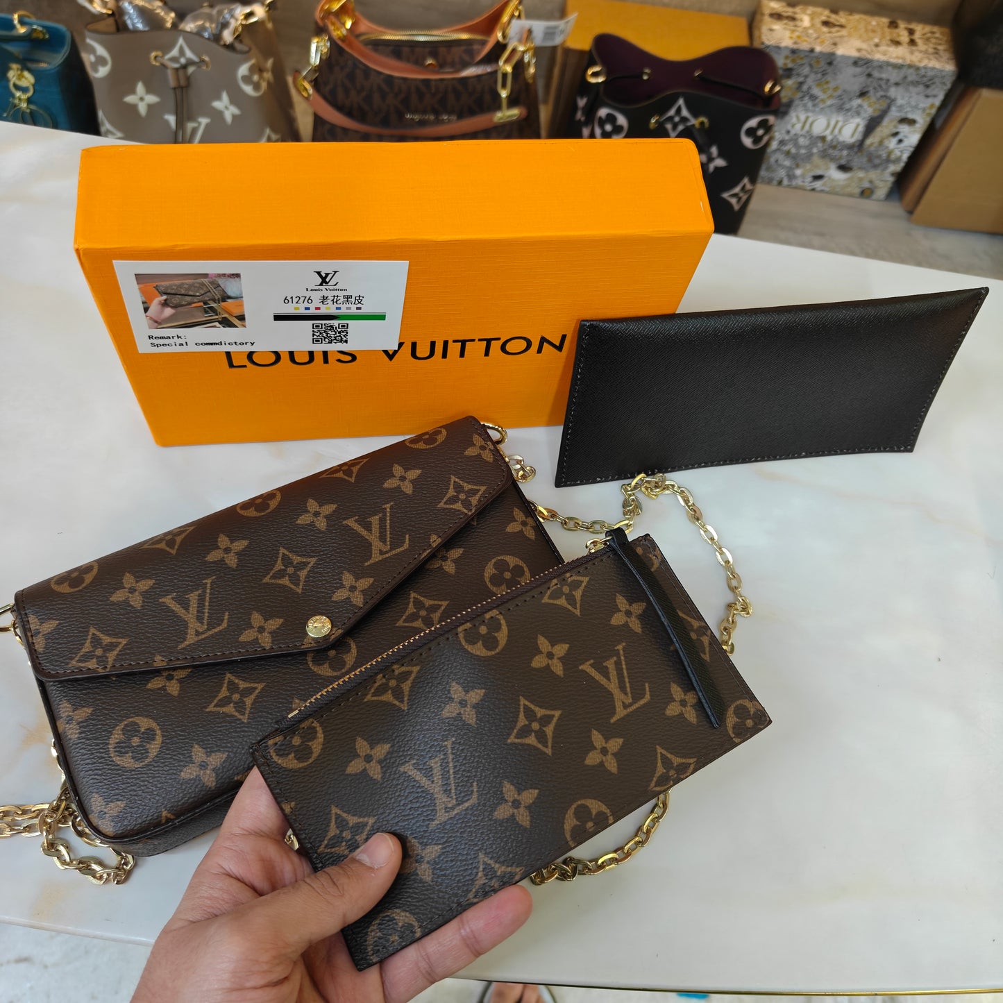 LV222 - Sling - Coffee Monogram 3 in 1