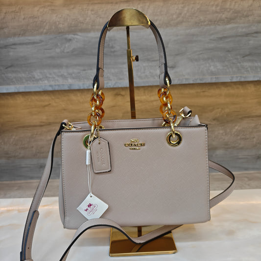CH44 - Satchel Bag (Beige Colour)