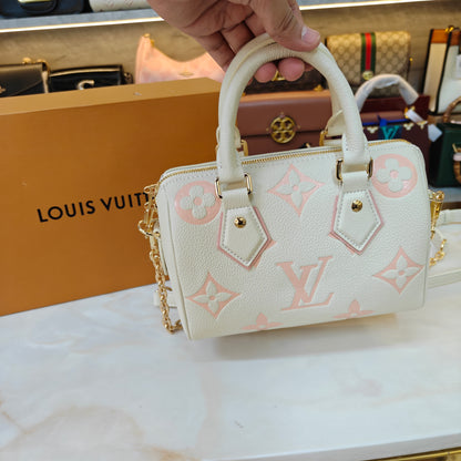 LV Speedy Bandoulière - Cream Pink (Ultra Premium)
