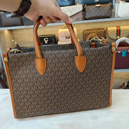 MK Mirella Tote Bag - Tan Coffee