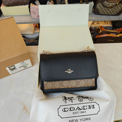 CH Klare Crossbody Signature Black Bag - Ultra Premium Double Box