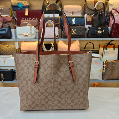 CH Mollie 3 Partition Tote Bag - Tan Apricot