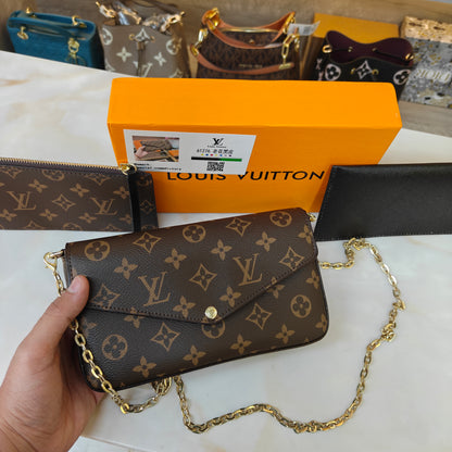 LV222 - Sling - Coffee Monogram 3 in 1
