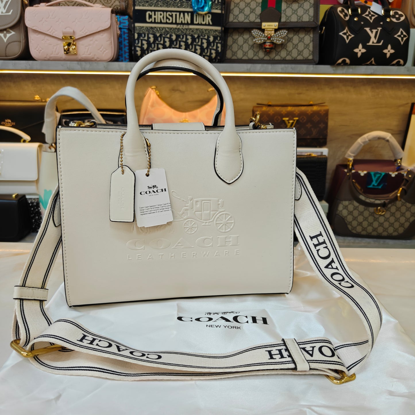 CH Ace Tote Bag 26 - Ultra Premium White Colour