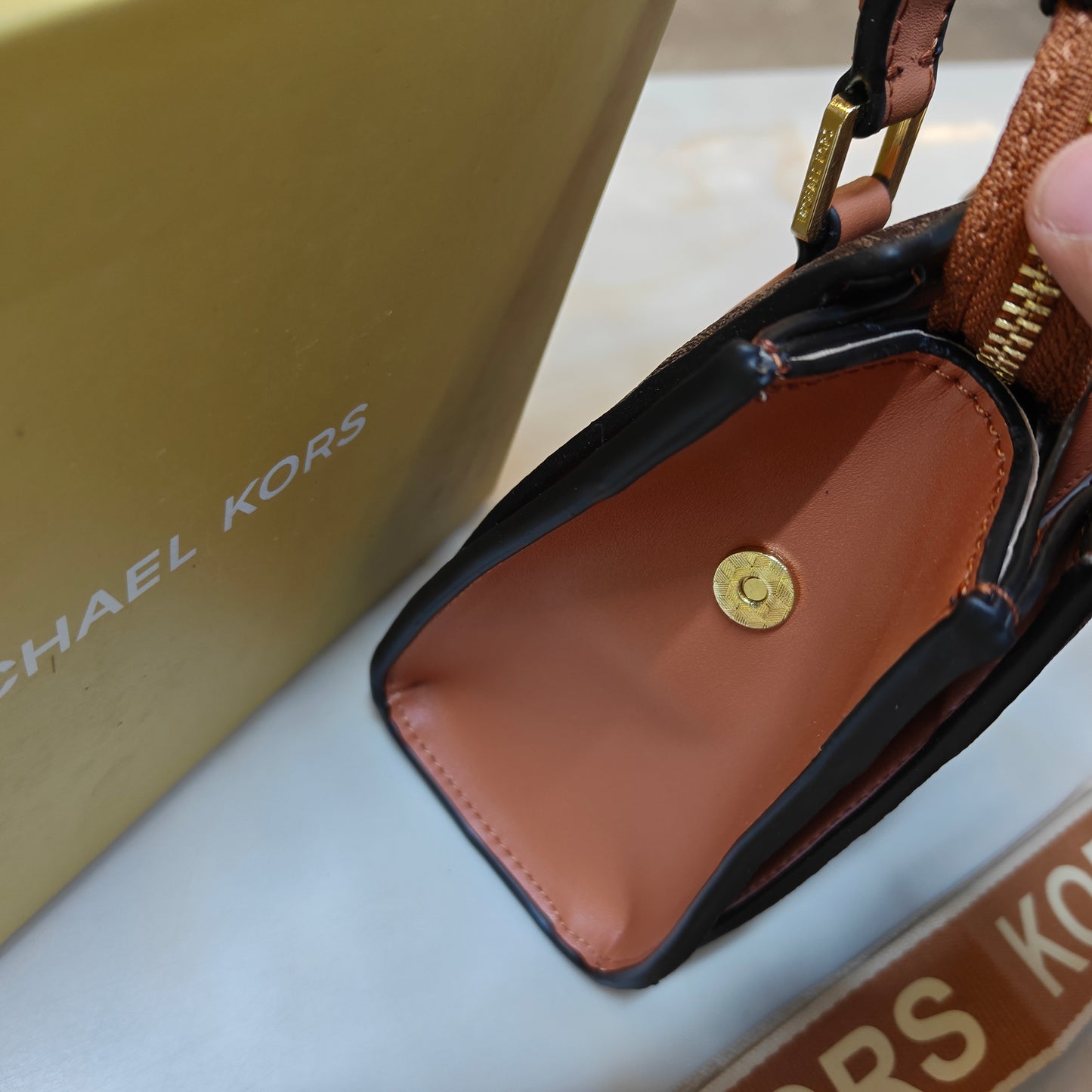 MK Satchel - Coffee Tan