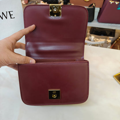 LW Goya Silk Handbag - Wine (Ultra Premium)