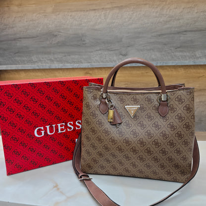 GUESS72 Satchel Bag - Designer Beige