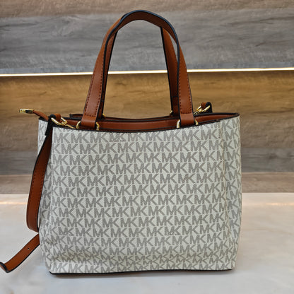 MK45 - Satchel Bag (Tan White)