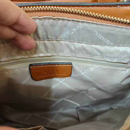 MK45 - Satchel Bag (Tan White)