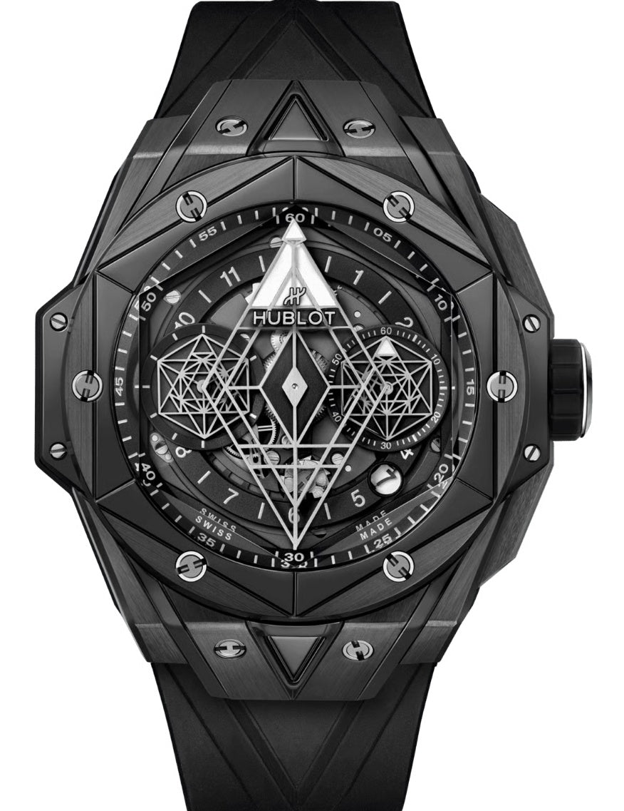 HB Futuristic multi-layered Geometric dial