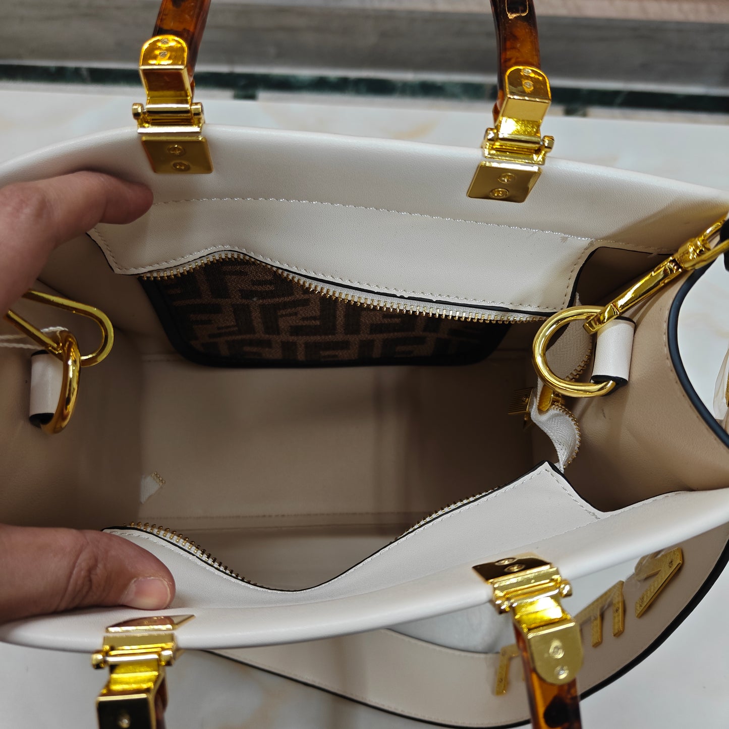 FND Mini Tote - White (With Box