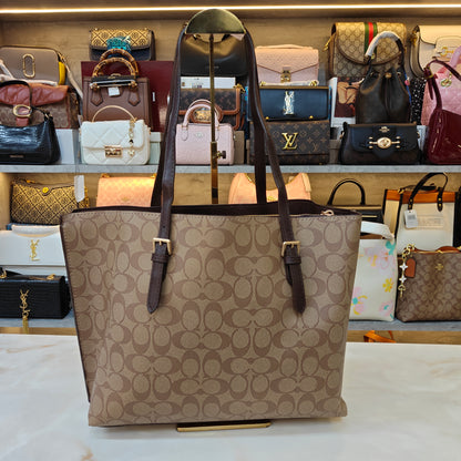 CH Mollie 3 Partition Tote Bag - Coffee Apricot