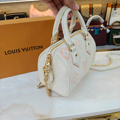 LV Speedy Bandoulière - Cream Pink (Ultra Premium)