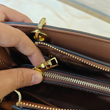 CH44 - Satchel Bag (Brown Colour)