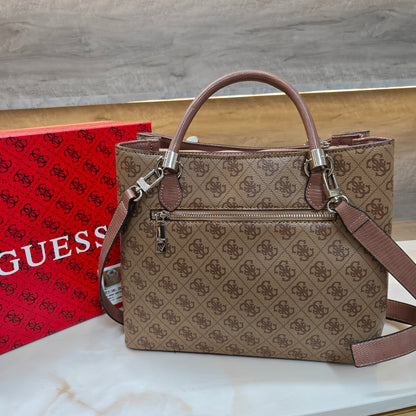 GUESS72 Satchel Bag - Designer Beige