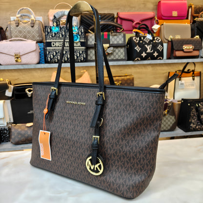 MK86 3 Partition Tote Bag - Coffee Black Colour