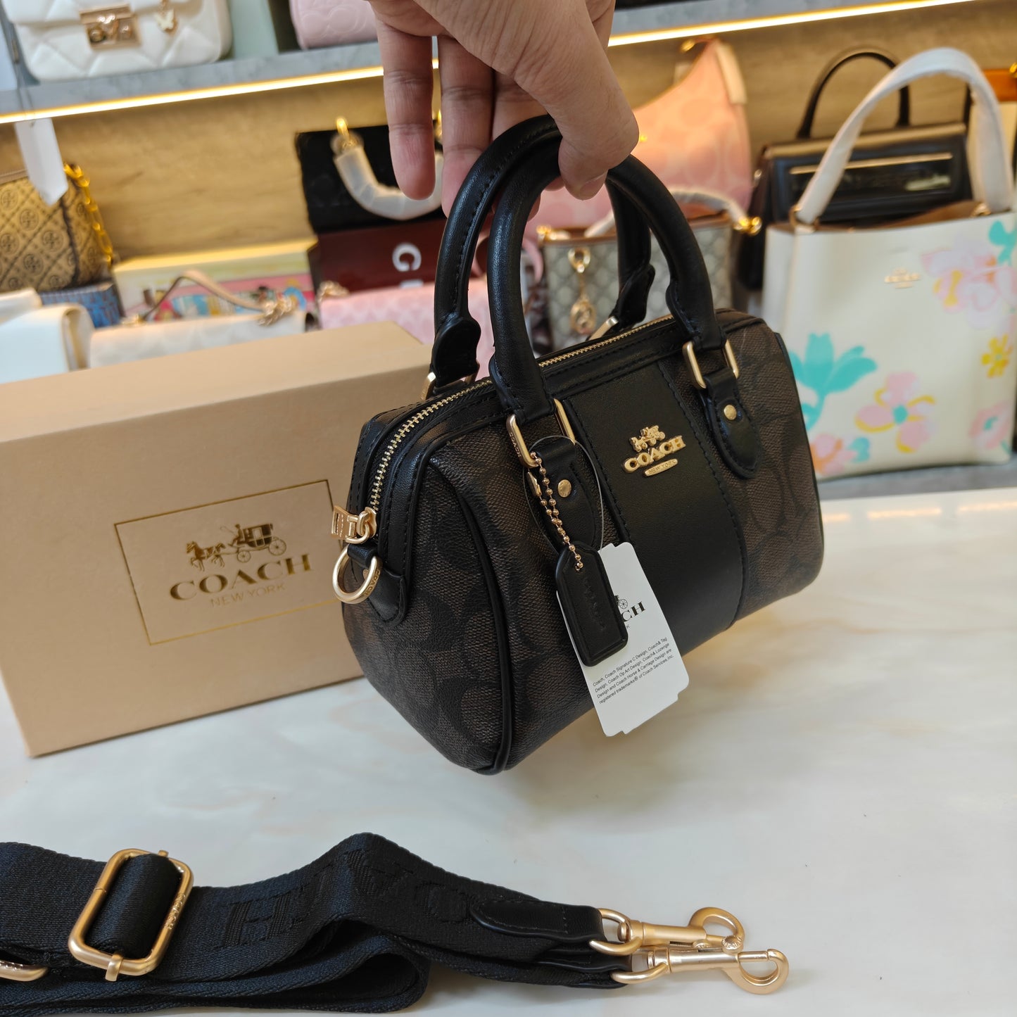 CH Speedy Crossbody Satchel - Coffee