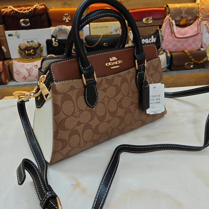 CH Darcie Satchel Bag - White Apricot