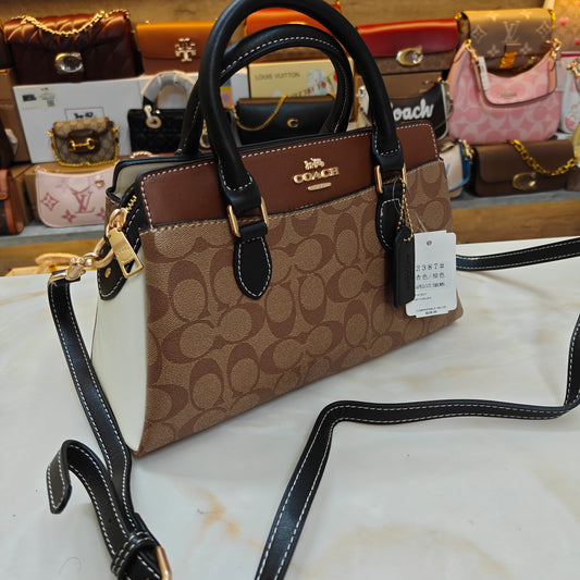 CH Darcie Satchel Bag - White Apricot