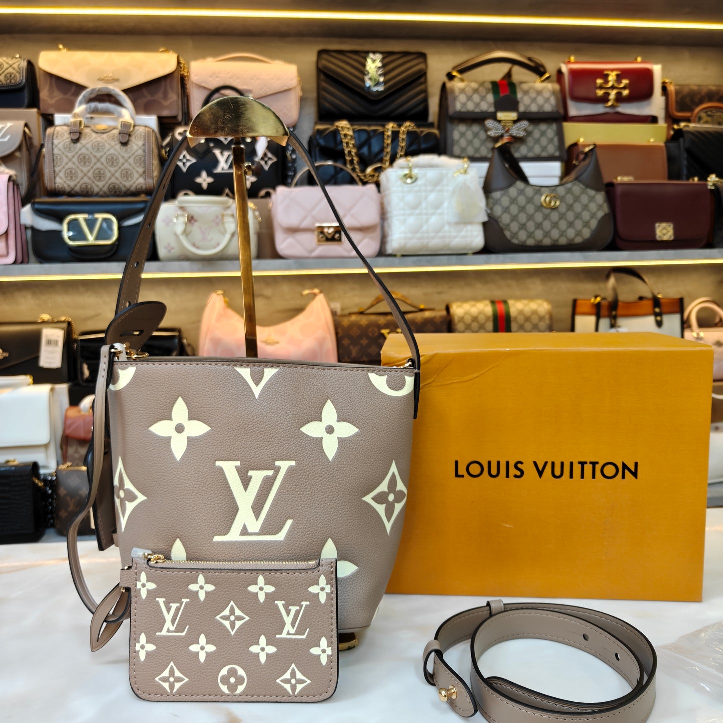 LV All in Bucket Bag (Ultra Premium) Beige