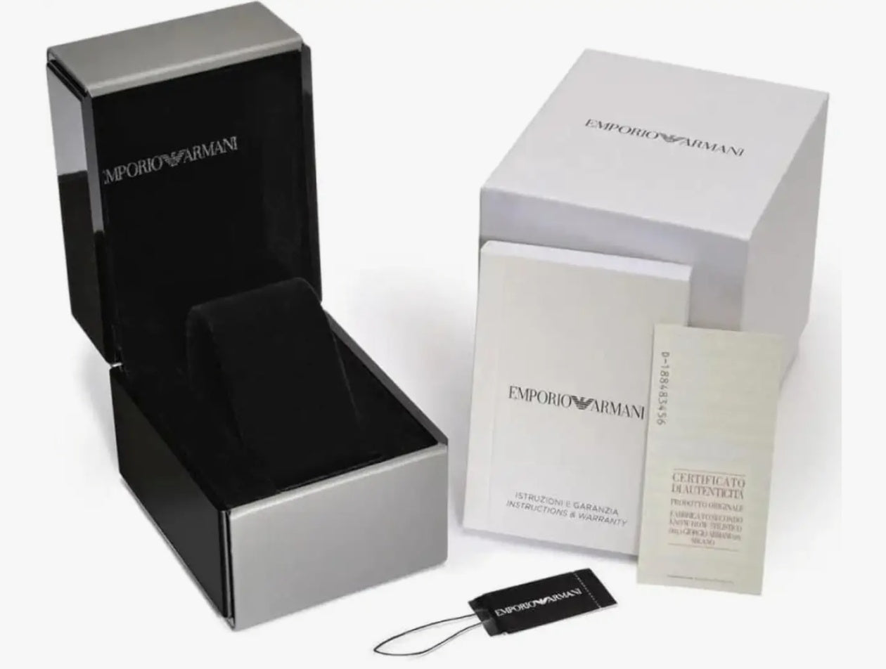 E A Analog Blue Dial Women's Watch