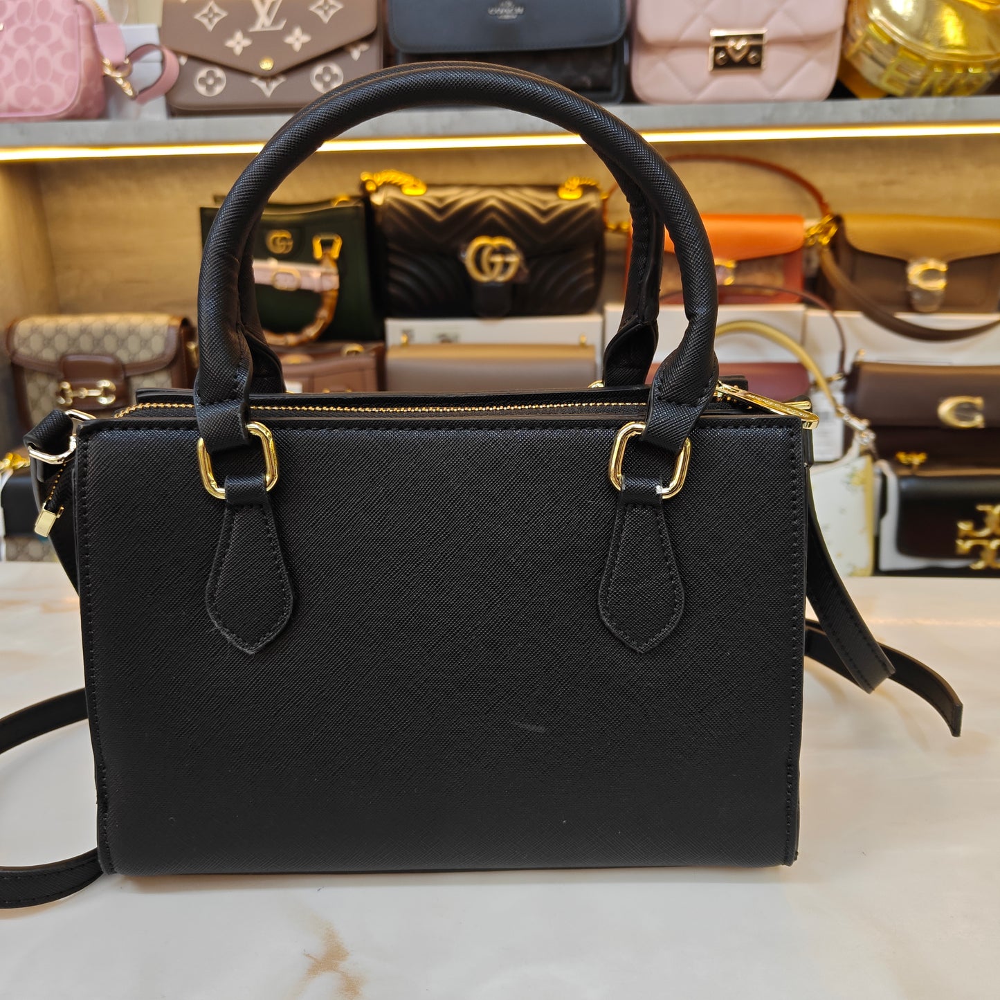 MK34 Satchel Bag (Midnight Black)