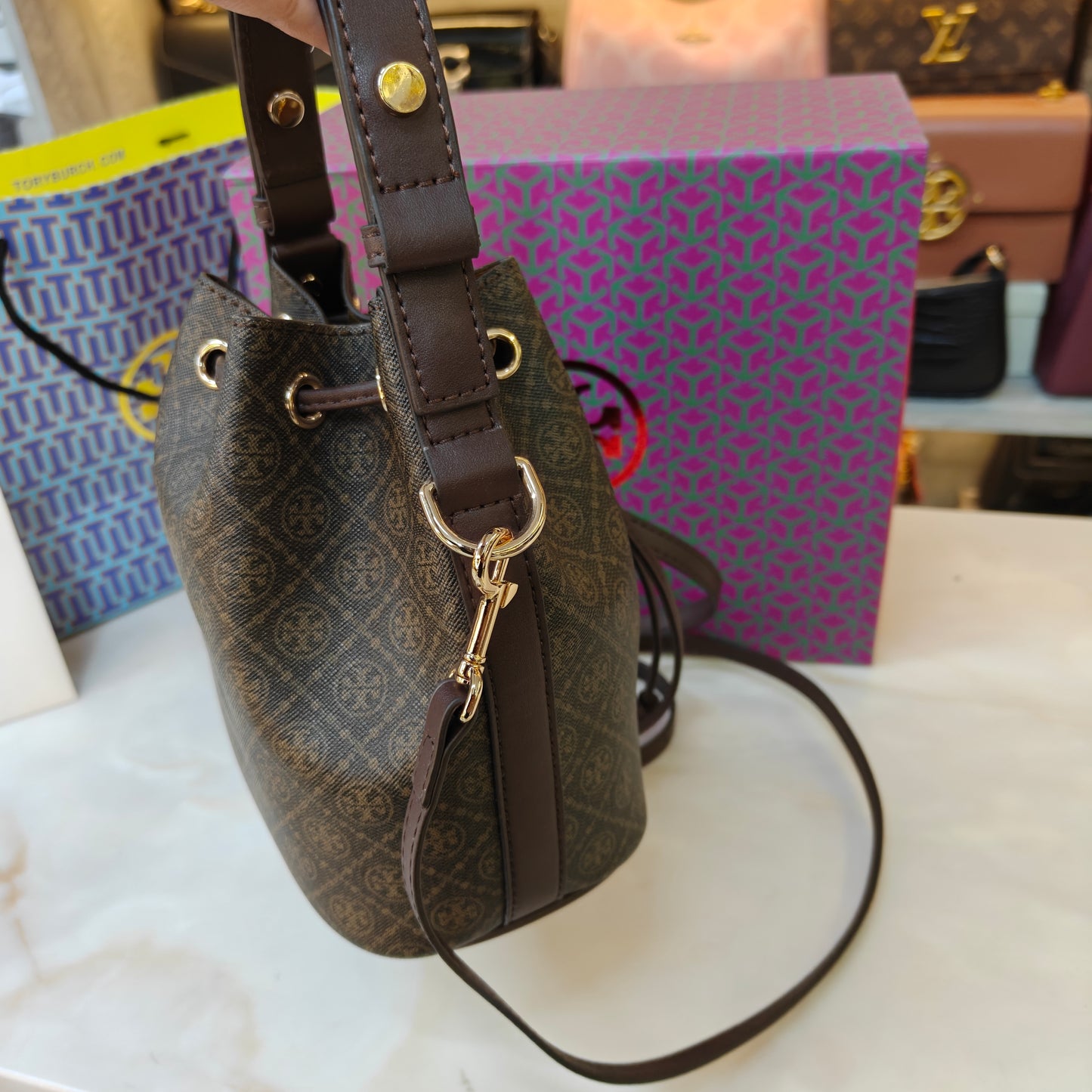 TB Monogram Coated Canvas Mini - (Ultra Premium)