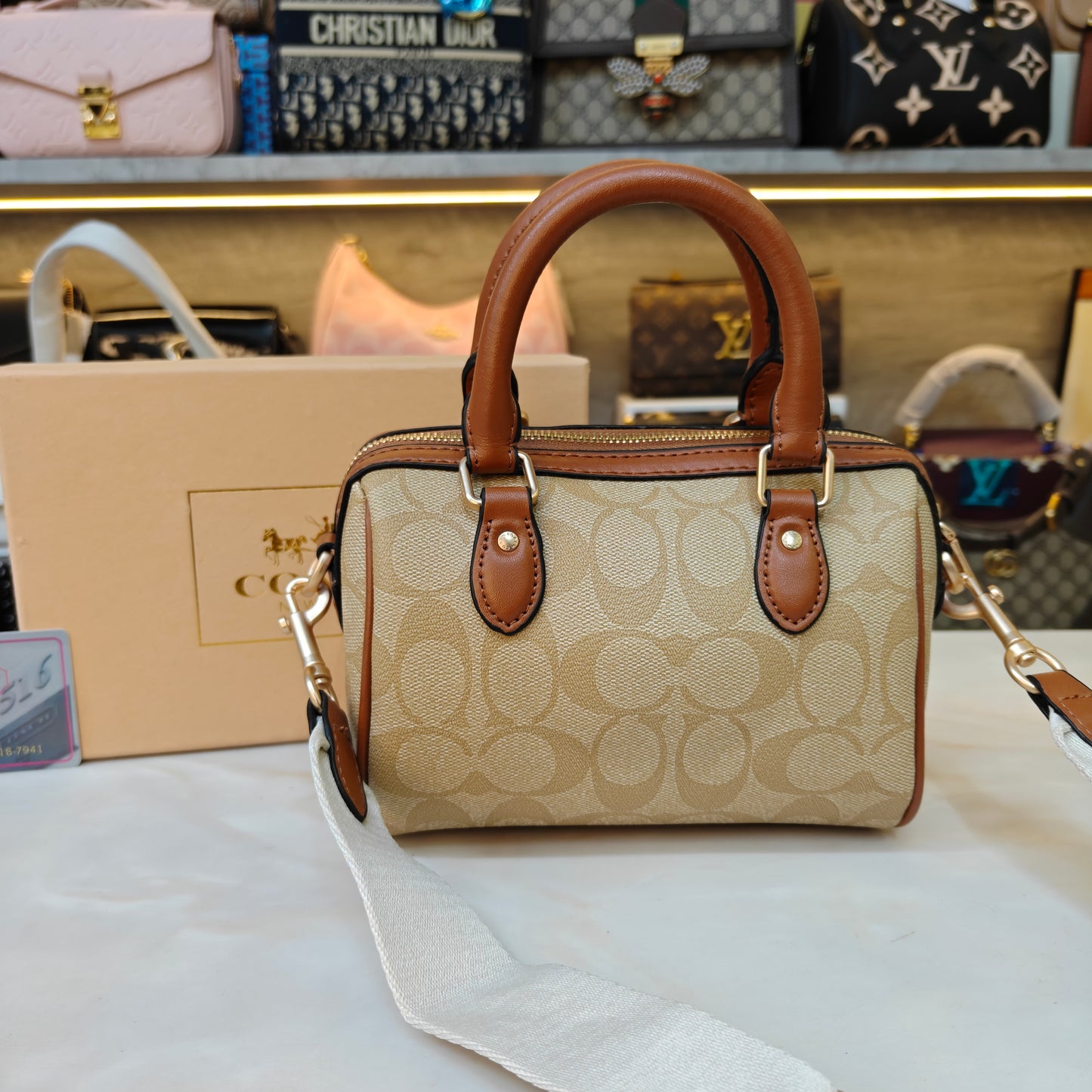 CH Speedy Crossbody Satchel - Light Apricot Colour