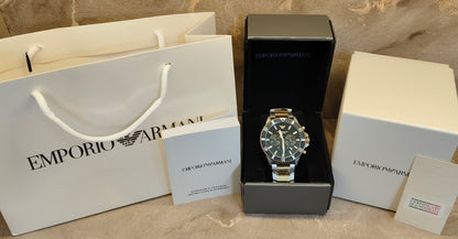 E A Analog Black Dial Men's Watch