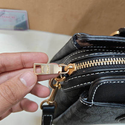 CH Darcie Satchel Bag - Black