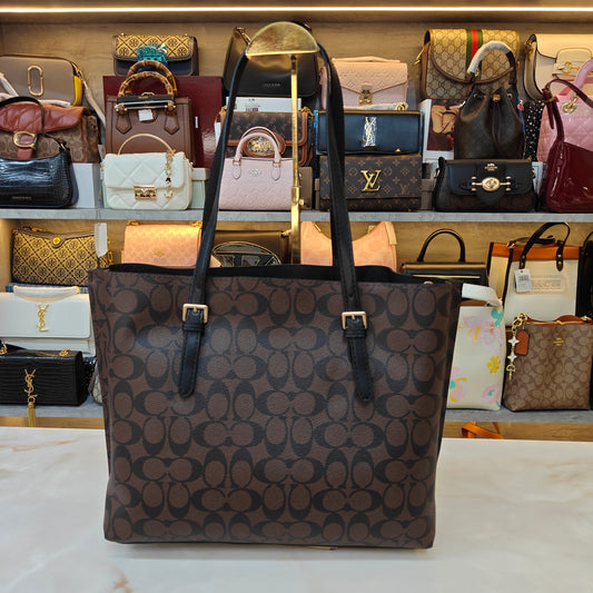 CH Mollie 3 Partition Tote Bag - Coffee