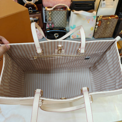 LVB 41cm OTG Large Tote Bag - Cream Pink (Double Box Ultra Premium)