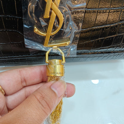 YSL Kate Croco - Black (Ultra Premium)