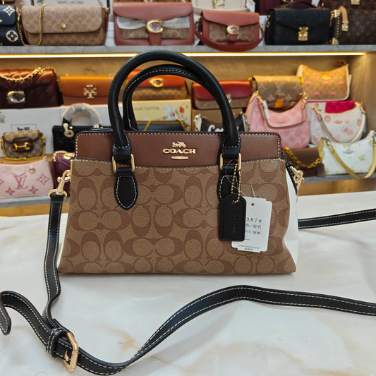 CH Darcie Satchel Bag - White Apricot