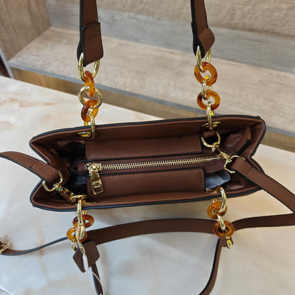 CH44 - Satchel Bag (Brown Colour)