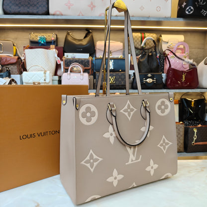 LVB 41cm OTG Large Tote Bag - Beige (Double Box Ultra Premium)